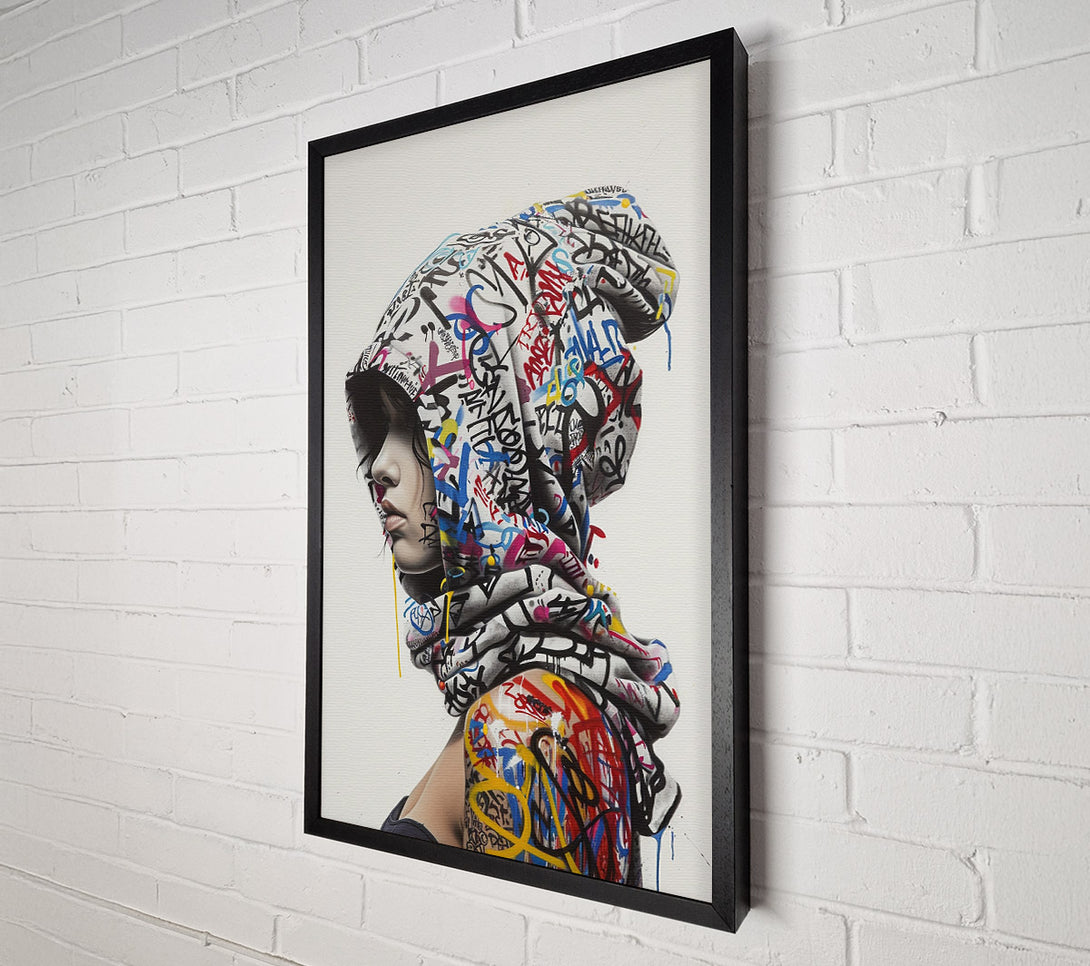  A Canvas Print of Graffiti Hood Canvas Art