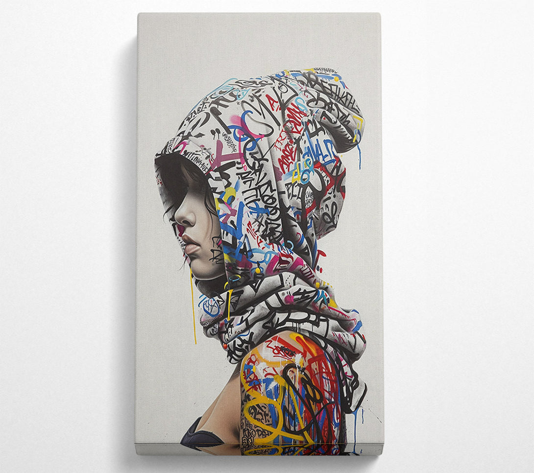  A Canvas Print of Graffiti Hood Canvas Art