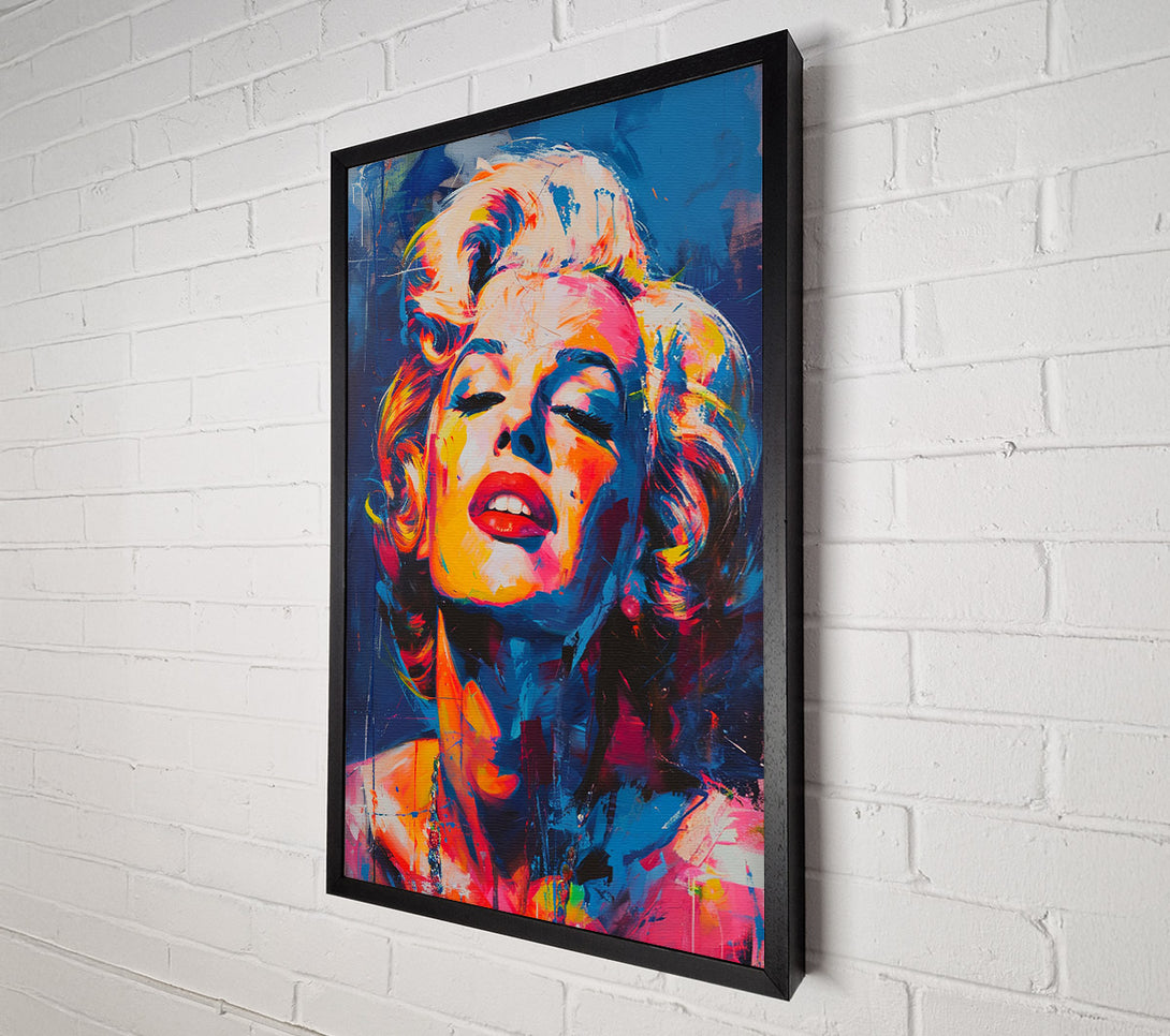  A Canvas Print of Graffiti Monroe Poster Canvas Art