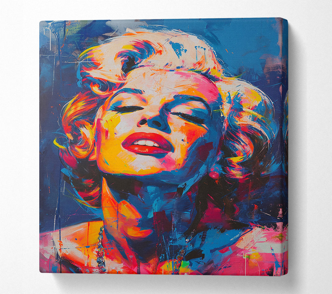  A Canvas Print of Graffiti Monroe Poster Canvas Art
