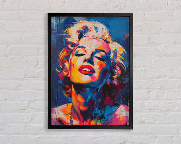 Graffiti Monroe Poster Framed Print