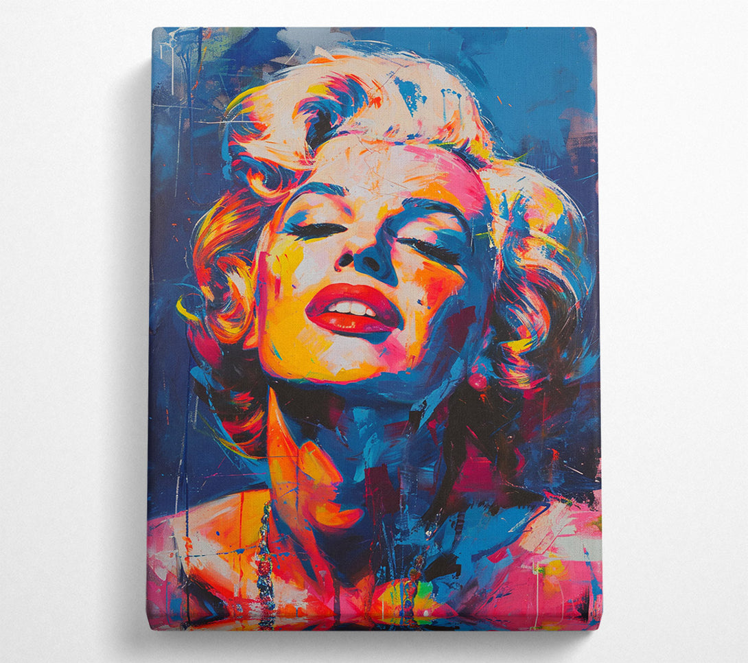 A Canvas Print of Graffiti Monroe Poster Canvas Art
