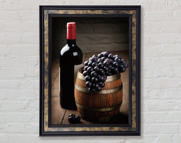 Grape To Wine Framed Print