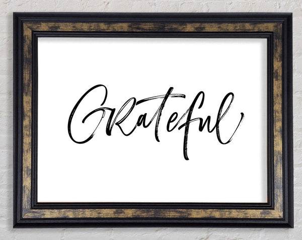 Grateful Framed Print