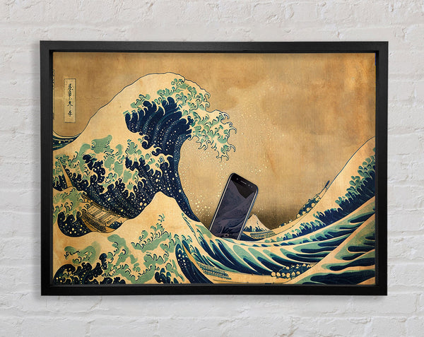 Great Wave Phone Framed Print