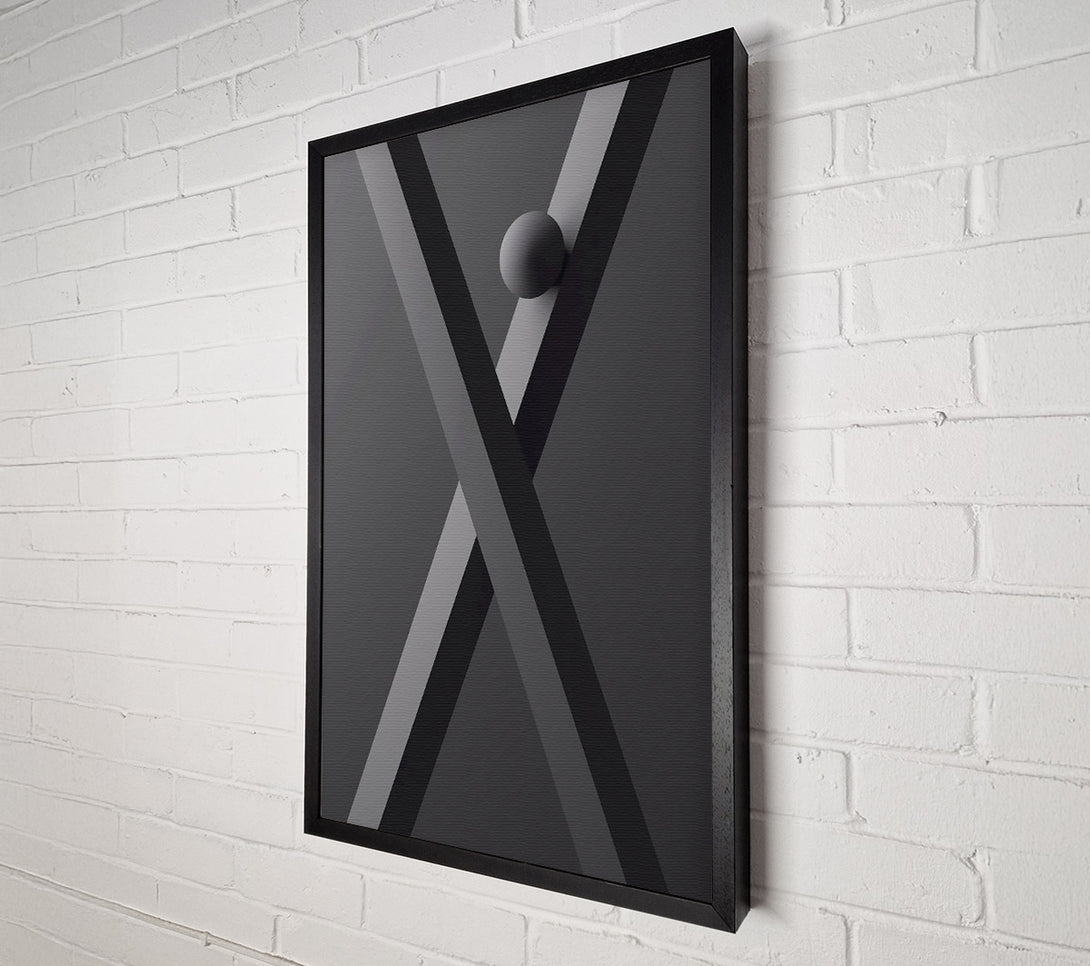  A Canvas Print of Grey X Canvas Art