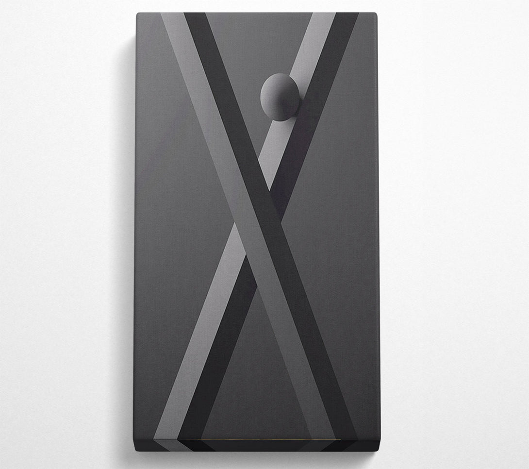 A Canvas Print of Grey X Canvas Art
