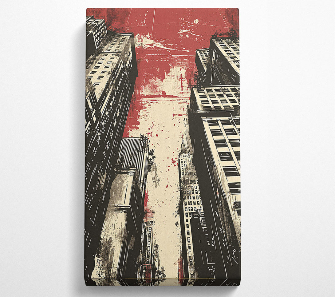  A Canvas Print of Grunge City Canvas Print