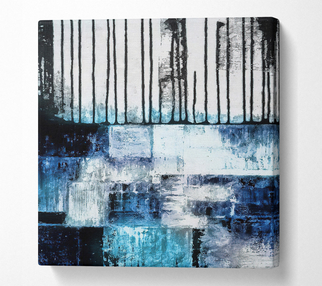  A Canvas Print of Grunge Squares Canvas Print