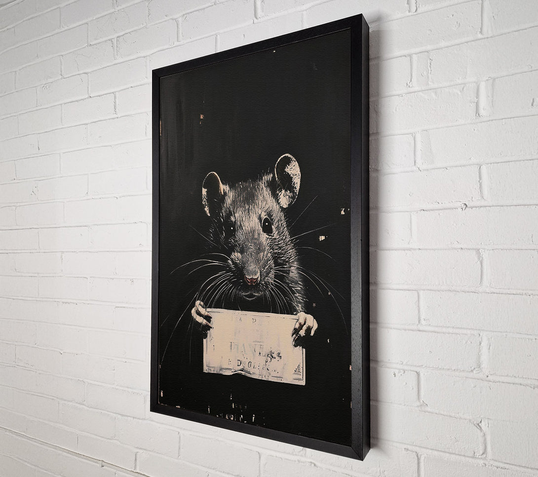  A Canvas Print of Guilty Rat Canvas Print