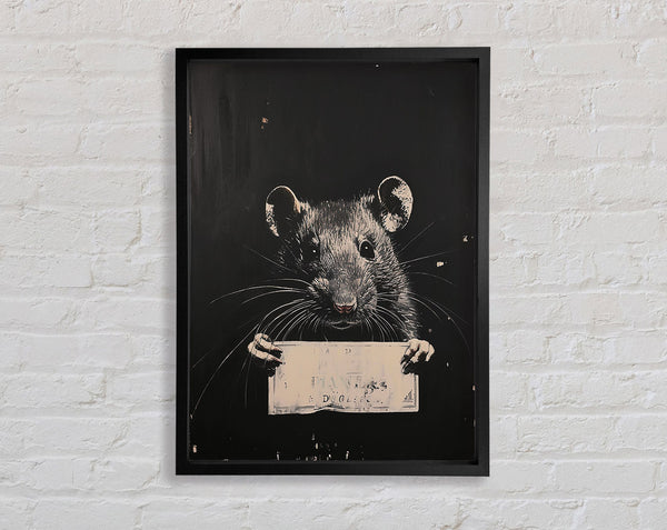 Guilty Rat Framed Print