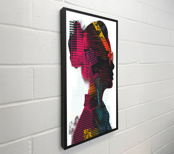 Halftone Trendy Woman