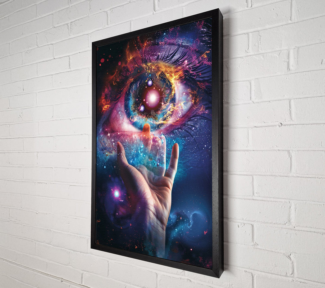  A Canvas Print of Hand And Eye Cosmos Canvas Print