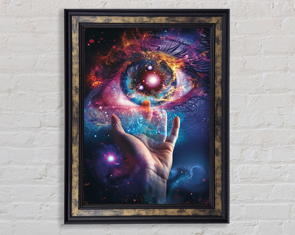 Hand And Eye Cosmos Framed Print