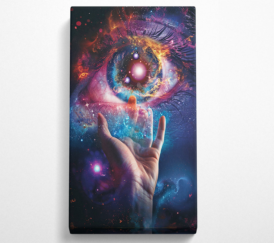  A Canvas Print of Hand And Eye Cosmos Canvas Print