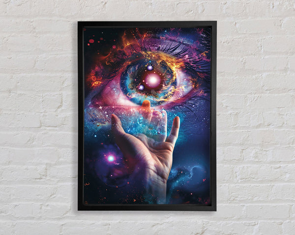 Hand And Eye Cosmos Framed Print
