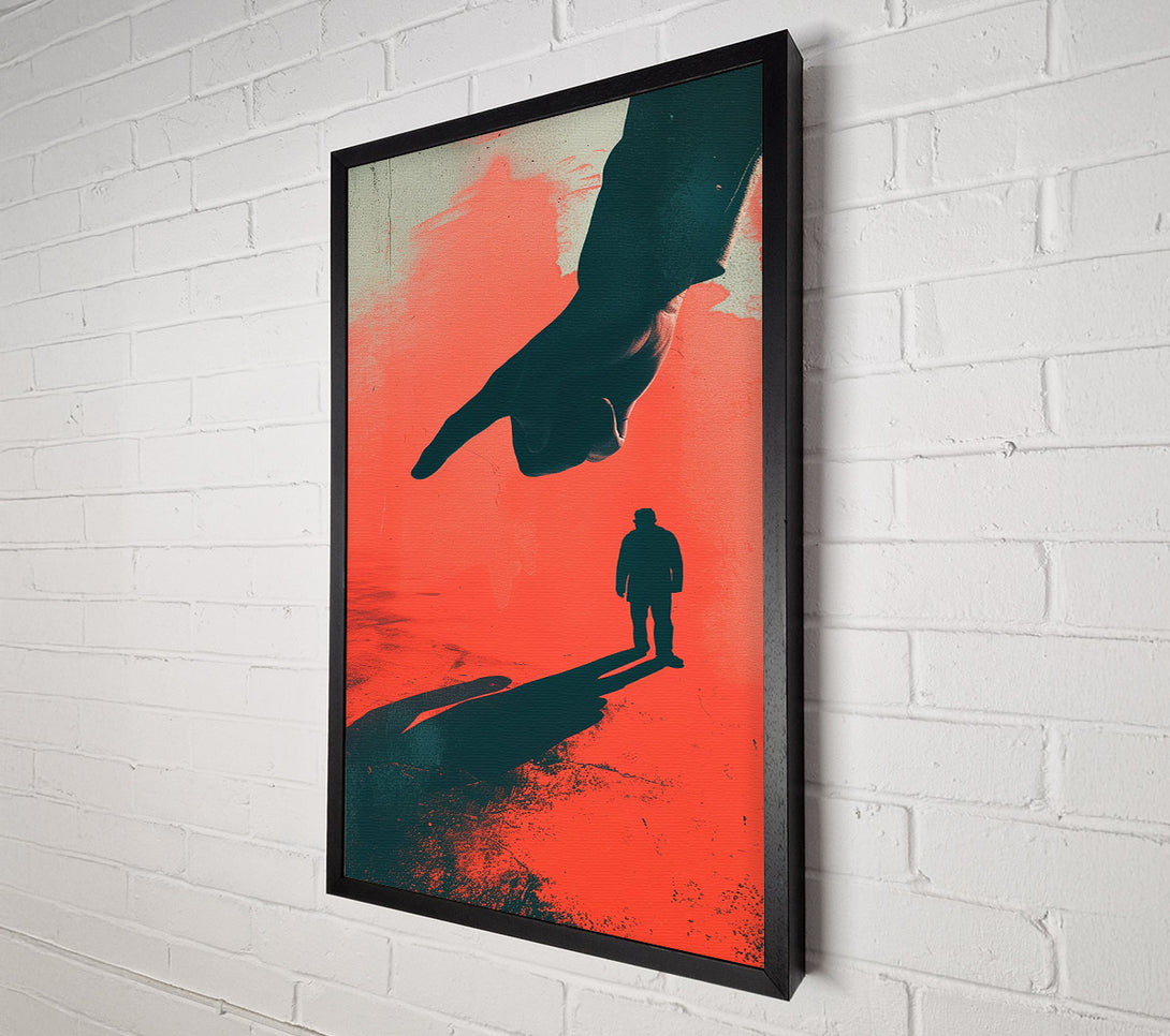  A Canvas Print of Hand Pointing Canvas Art