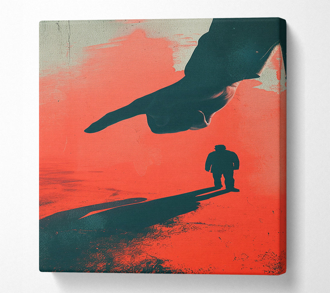  A Canvas Print of Hand Pointing Canvas Art