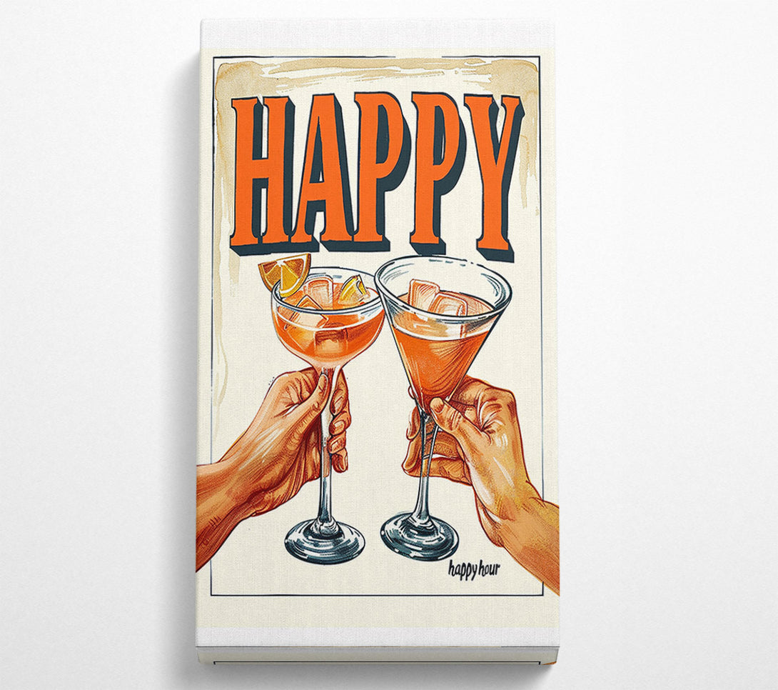  A Canvas Print of Happy Cocktails Canvas Wall Art