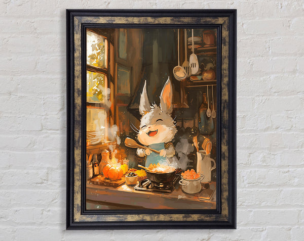 Happy Cooking Framed Print