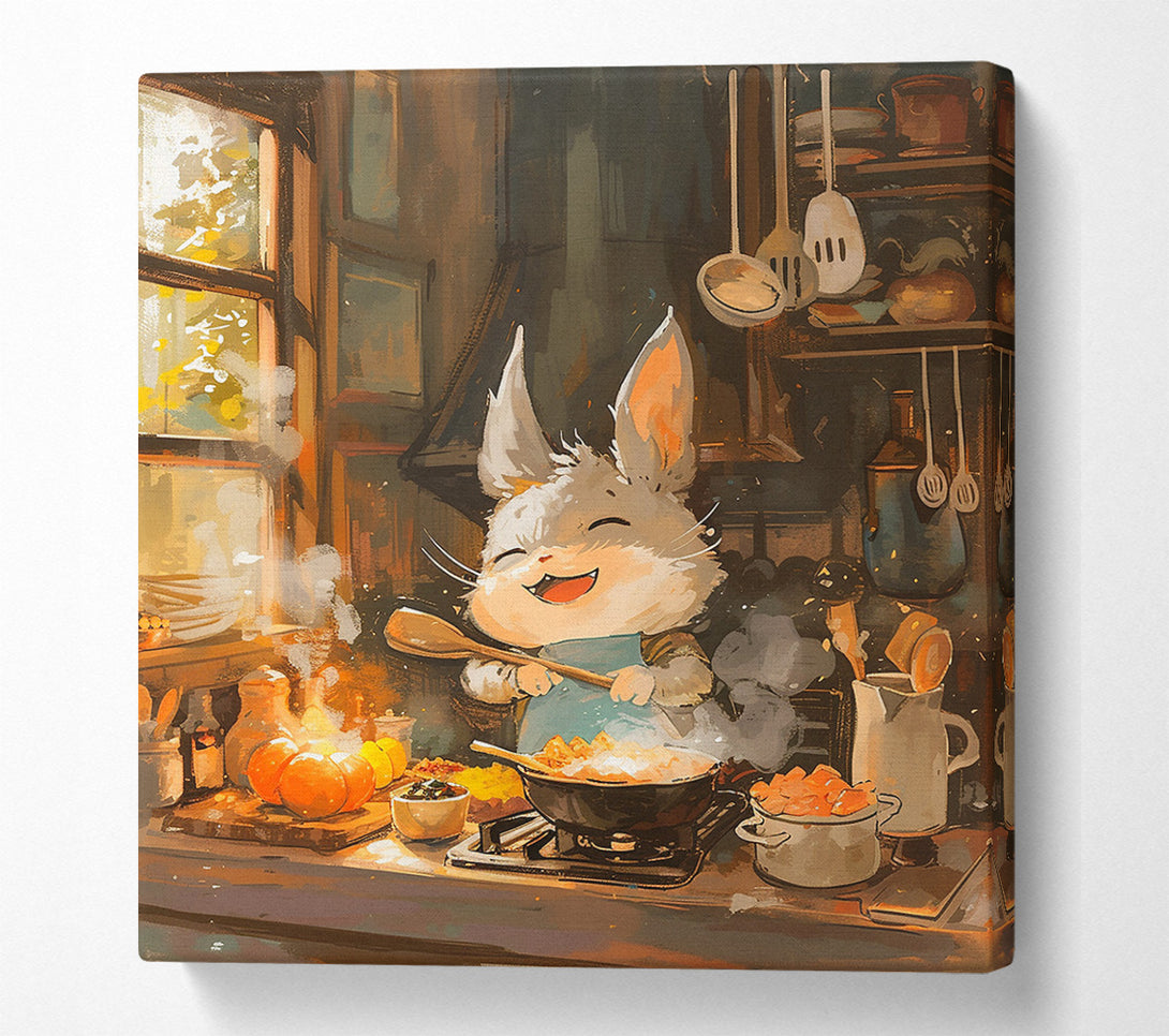  A Canvas Print of Happy Cooking Canvas Art