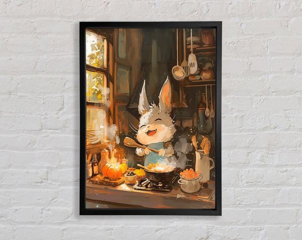Happy Cooking Framed Print