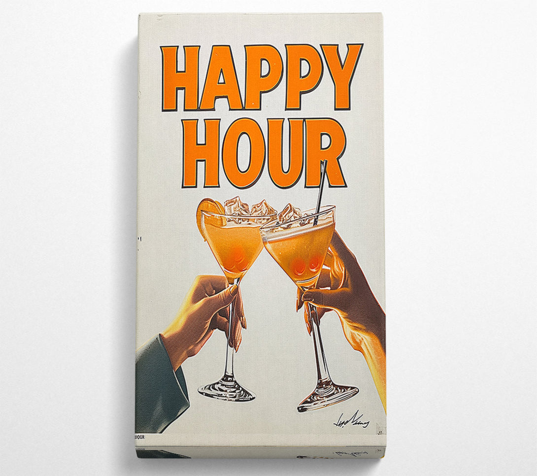  A Canvas Print of Happy Hour Cocktails Canvas Wall Art