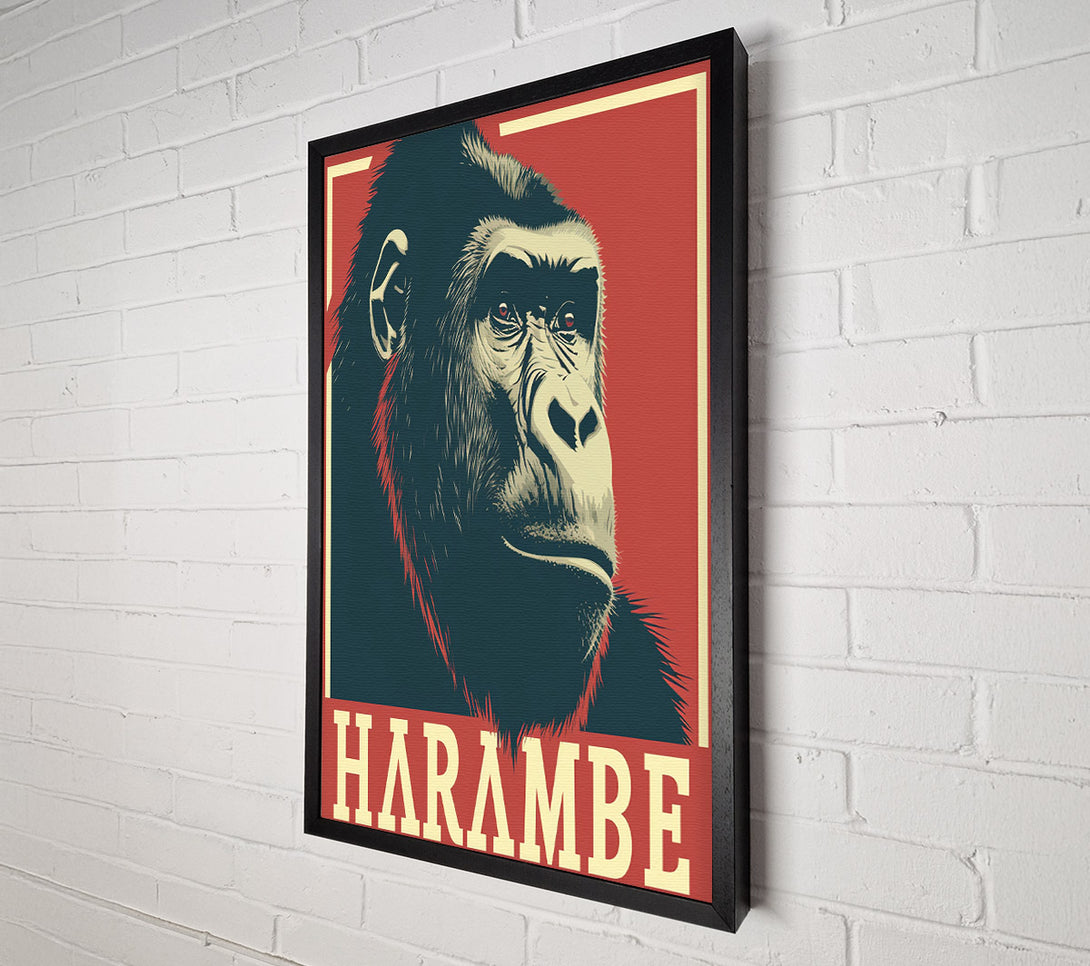  A Canvas Print of Harambe Canvas Art