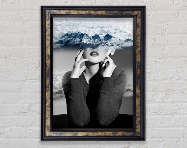 Head In The Clouds Framed Print