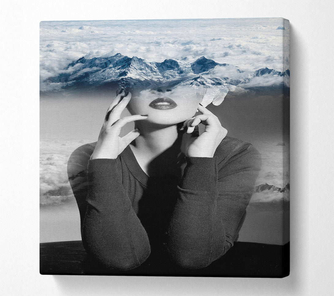  A Canvas Print of Head In The Clouds Canvas Wall Art