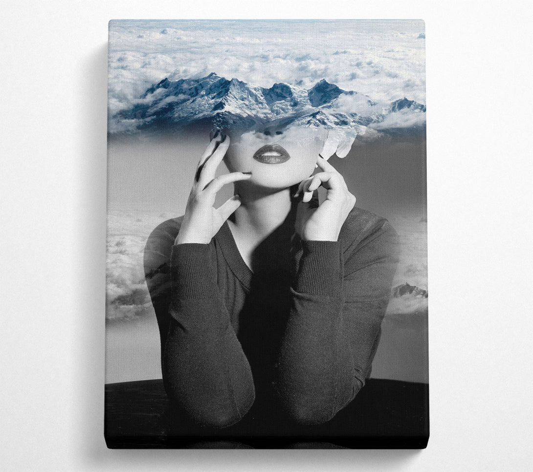  A Canvas Print of Head In The Clouds Canvas Wall Art