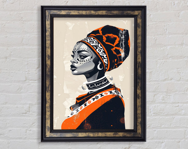 Headwear Of Africa Framed Print