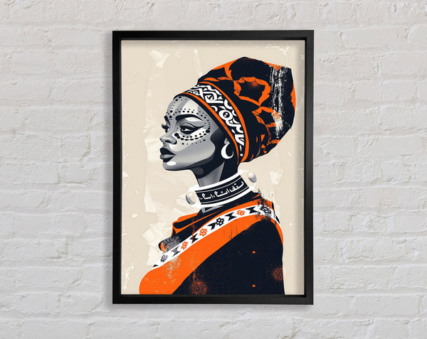 Headwear Of Africa Framed Print