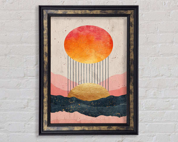 Heliocentric Sun Framed Print