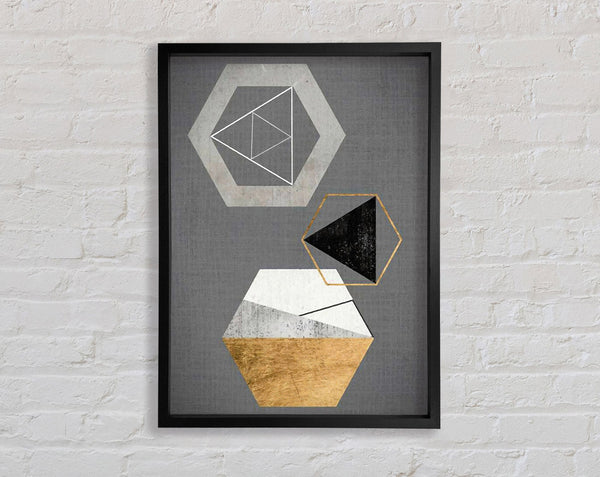 Hexagons Framed Print