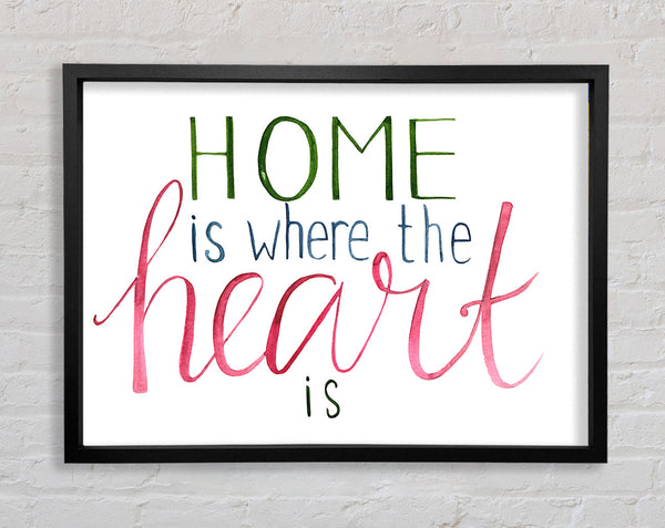 Home Is Where The Ehart Is Framed Print