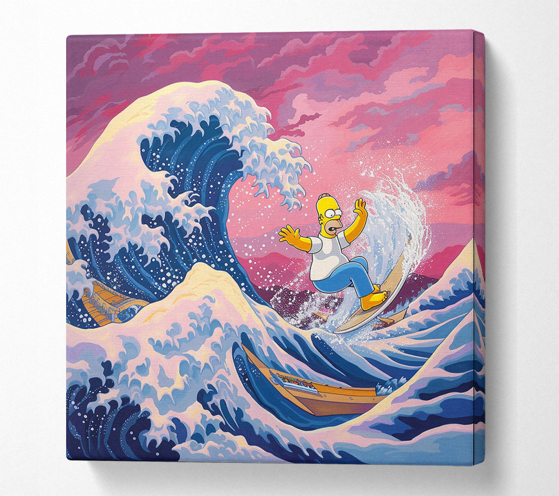  A Canvas Print of Homer Great Wave Canvas Wall Art