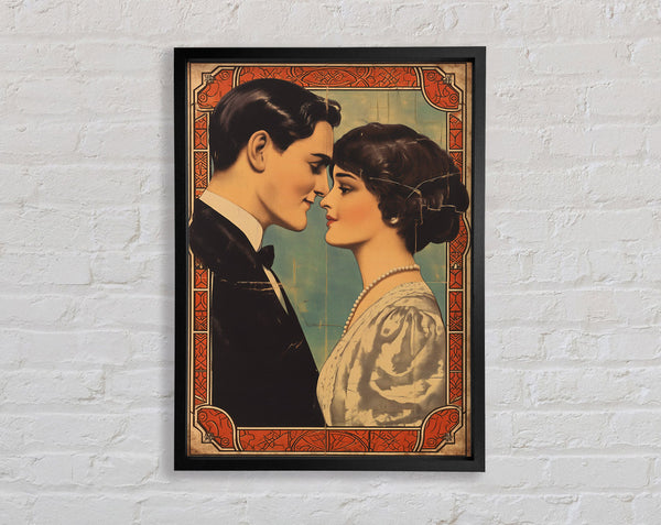 Husband And Wife Vintage Framed Print