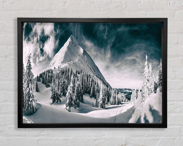 Ice Mountains Framed Print