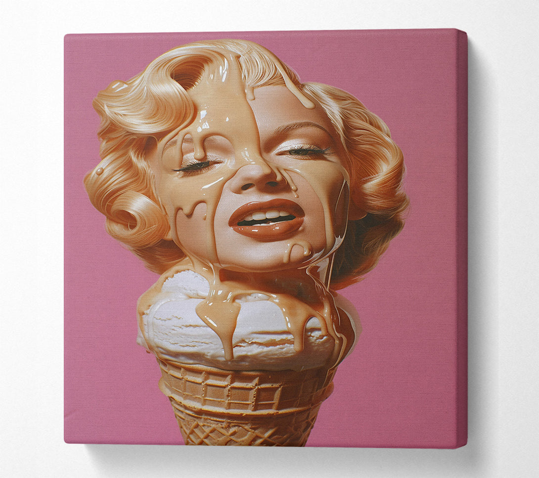  A Canvas Print of Icecream Monroe Canvas Print