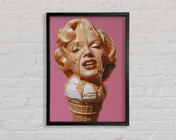 Icecream Monroe Framed Print