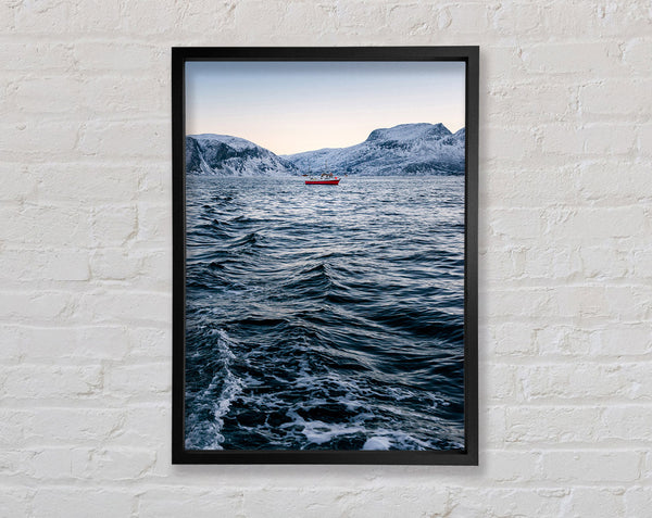 Icey Waters Framed Print