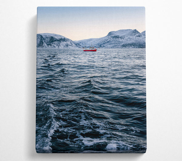  A Canvas Print of Icey Waters Canvas Wall Art