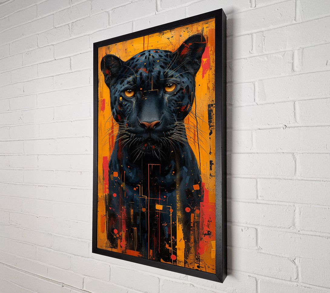  A Canvas Print of Jaguar Gold Canvas Art