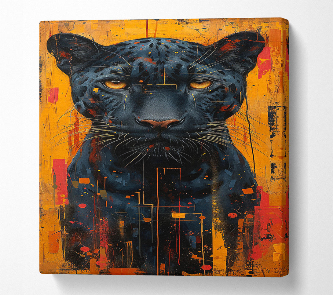  A Canvas Print of Jaguar Gold Canvas Art