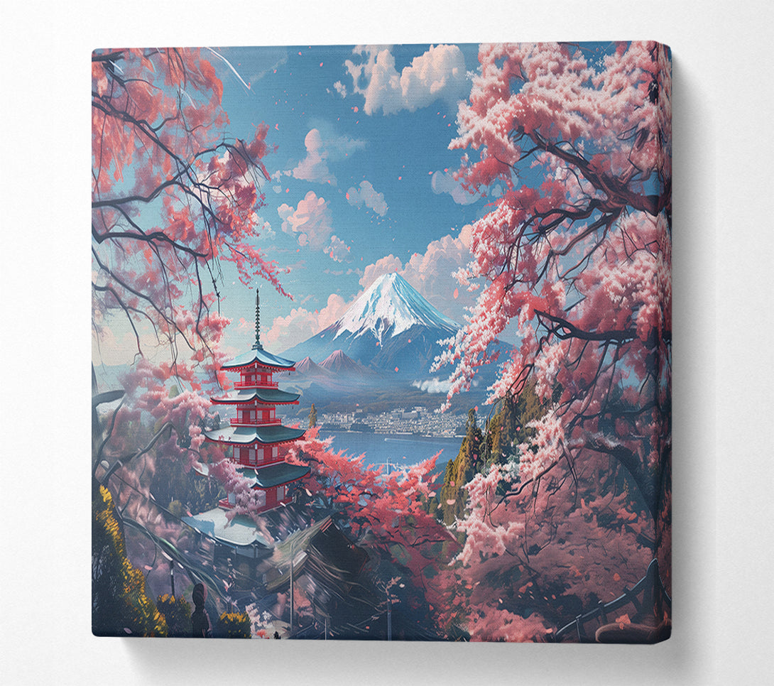  A Canvas Print of Japanese Mountain Fuji Canvas Print