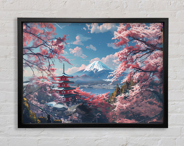 Japanese Mountain Fuji Framed Print