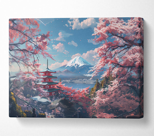  A Canvas Print of Japanese Mountain Fuji Canvas Print