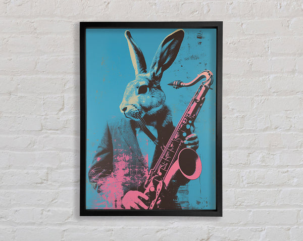Jazz Bunny Framed Print