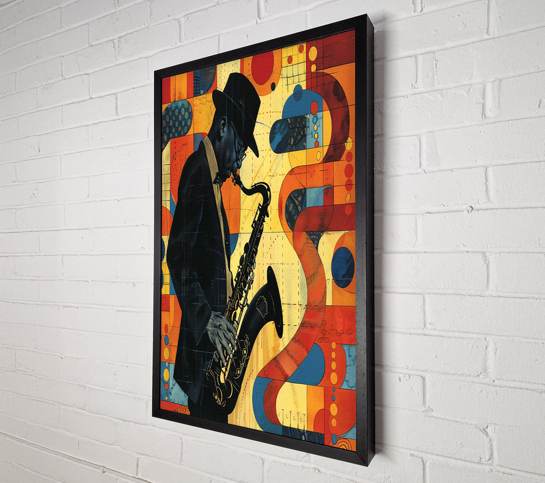  A Canvas Print of Jazz Man Canvas Wall Art